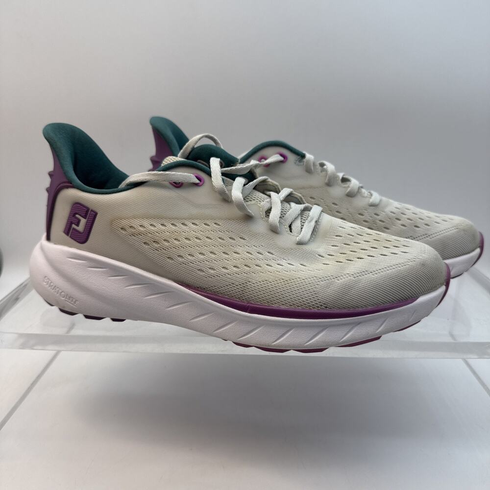 FootJoy Women's FJ Flex XP Golf Shoes Grey/Purple 7.5M